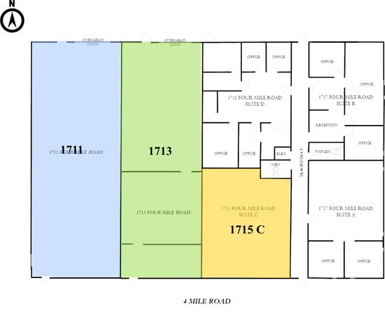 $2,500 / 2400ft2 - Commercial Space w/ Overhead Door (Grand Rapids, MI)63985939939714122