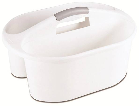 Amplio organizador con 2 compartimentos, cubo con asa para limpieza - $10 (Somerville)63471381535489120