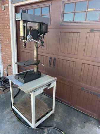 Craftsman Heavy Duty Drill Press, with rolling table 1
