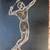 1970's Custom Metal Wall Art Copper and Silver wire  "Tennis Player" 3 thumbnail