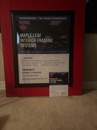 Maple Leaf Interior Framing Systems 1