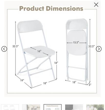 FOLDING CHAIR  SET OF 4 1
