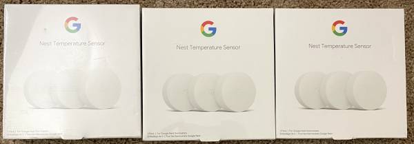 Google Nest Temp Sensor - pack of 3 1