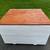 Wood Storage Box Trunk on Casters Firewood Tools Toys Appliances 1 thumbnail