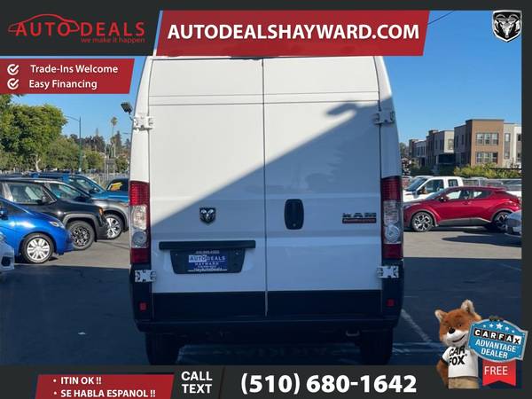 2022 Ram ProMaster Cargo Van 2500 High Roof Van 3D 3 D 3-D - $26,999 (Auto Deals)63487133742083124
