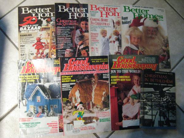 Better Homes and Gardens and Good Housekeeping Christmas Issues  1980s 1