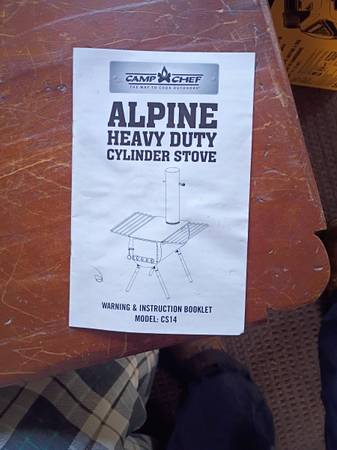 Alpine camp stove used 1 time 1