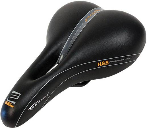 Servas E-Gel Hybrid Elastomer Saddle w/cut out Bike Seat 1
