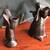 Barro Negro set black clay candle holders/angel/Cecilia Martinez 7 thumbnail