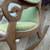 Antique Green Velvet Rocking Chair/Great Lines!  Exquisite Wood! 8 thumbnail