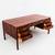 Restored 1950s Danish Rosewood Executive Desk by Ole Wanscher 4 thumbnail