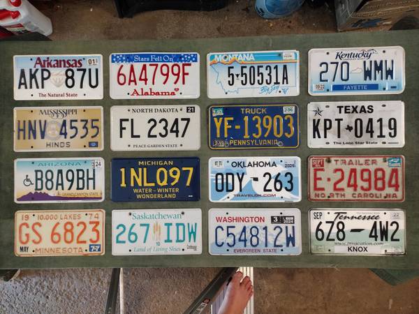 Collection of License Plates 1