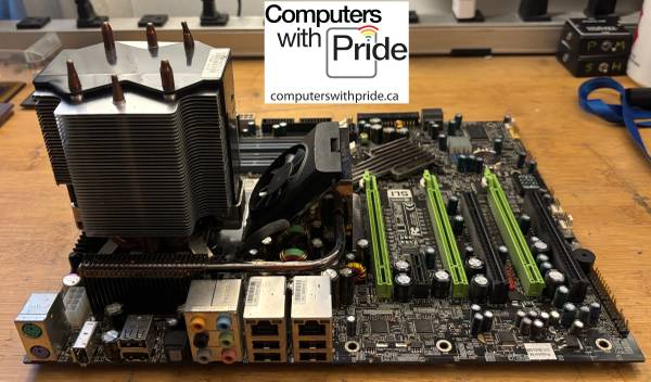 EVGA nForce 780i SLI ATX Motherboard with CPU And Heatsink 1