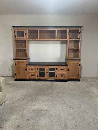 Large Custom Made Entertainment Center 1