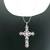 Van Lou Sterling Silver Filigree Large Cross Pendant on 22” SS Chain 1 thumbnail