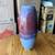 Tall Studio Pottery Vase – 14” Red & Blue Drip Glaze 1 thumbnail