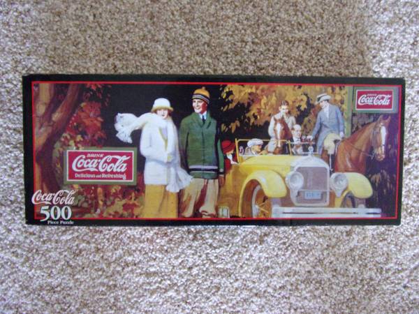 1999 Coca Cola Coke 500 Piece Puzzle Leisure Autumn Refreshment New $6 1
