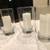 3 Clear Glass Hurricane 9 " Candle Holders -  $10 for each for all 3 1 thumbnail