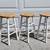 3 Wood Sturdy Bar Stools 4 thumbnail