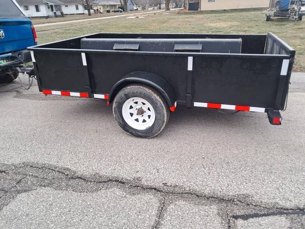 6x10 Utility Flatbed Tilt Deck Trailer lawn mower atv utv 1