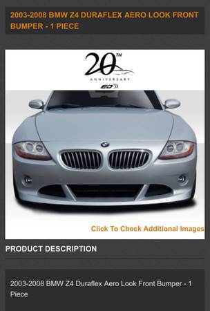 BMW Z4 front bumper 1