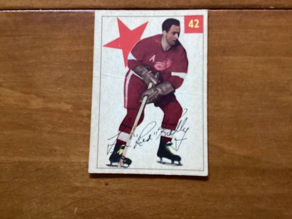 1954-55 PARKHURST RED KELLY NHL Card # 42 ! 1