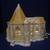 Hand Painted Ceramic Church with Light for Christmas Village Display 3 thumbnail