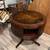 Weiman Inlaid Leather Round Drum Coffee Table – 28”W × 28”H – Regency 2 thumbnail