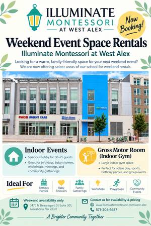 Weekend Event Space Available at Illuminate Montessori at West Alex 1
