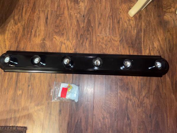 36"WIDE 6-LIGHT  BLACK VANITY LIGHT 1