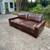 RH Maxwell Leather Sofas 7' & 9' Luxe Depth Brown Restoration Hardware 12 thumbnail