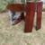 Vintage antique solid mahogany pedestal dining table with 2 leaves 2 thumbnail