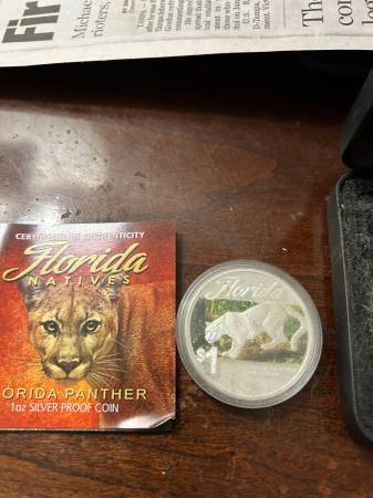 Silver Dollar FLORIDA PANTHER 1