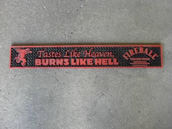 Fireball Cinnamon Whisky bar mat 1