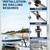 Boat Trailer Steps with Handrail Heavy-Duty Boats Boarding Step Ladder for The T 6 thumbnail