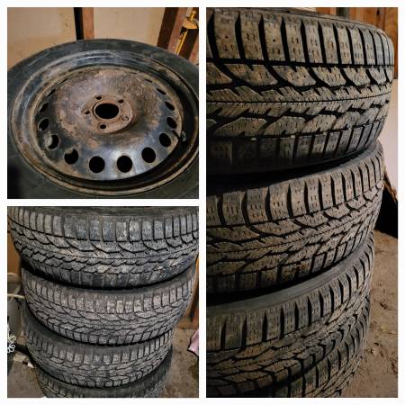 Snow tires with rims 1