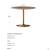 CB2 Odyssey Round White/Brass Table 3 thumbnail