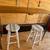 Tall table w/hairpin legs & pair of stools 1 thumbnail