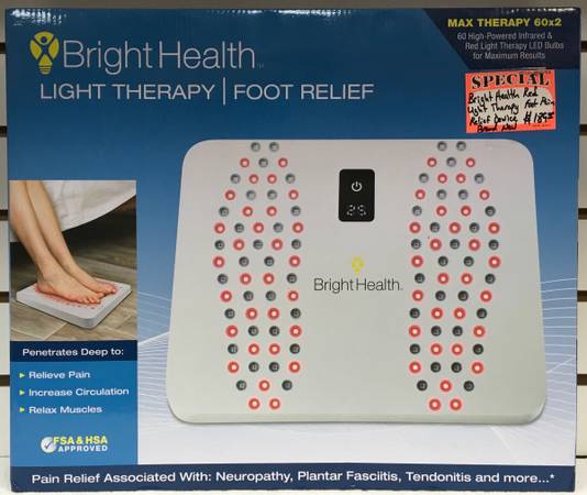 Bright Health Red Light Therapy Foot Pain Relief Device Brand New 1