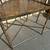 Pair Of Vintage Mid Century Modern Chippendale Gilt Metal Bamboo Armchairs 3 thumbnail