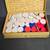 Vintage Wood Red, White &  Blue Poker Chips 1 thumbnail