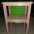 Vintage Rare Green & Pink Flower Designed Wood Shelf 3 thumbnail