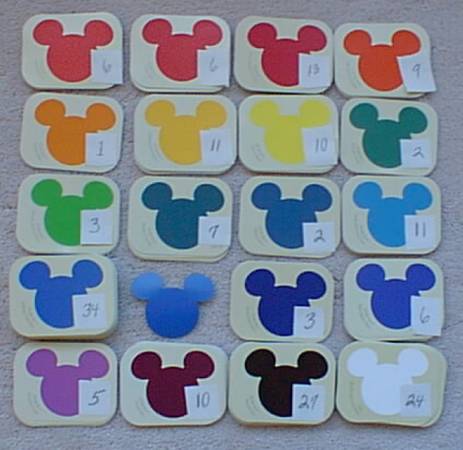 Disney Mickey Mouse Ears Color Paint Samples Behr 1