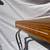 Vintage Mid-Century Chrome Dining Table – Solid Wood + Leaf – Restored 3 thumbnail