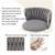 New Adjustable Barstools Gray Velvet and Chrome 2 thumbnail