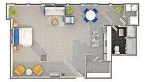 $2,485 / 770ft2 - ¡PLANO DE PISO MÁS POPULAR! ¡TONELADAS DE LUZ NATURAL! ¡UN MES GRATIS! (1007 Fifth Ave, San Diego, CA)63865932727937120