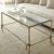HORCHOW Chloe / Luxe Gold Twisted Iron Tassel Rope Coffee Table 1 thumbnail