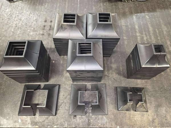 Sim-Shoe Handrail Post Base Covers box of 3 diffrent sizes. 1" 1.5" 2" 1