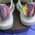 Authentic Alexander McQueen Oversized hite Leather Sneakers — Holograp 5 thumbnail