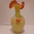 Vintage Fenton Burmese Satin Vase Hand Painted Roses Signed Uranium 2 thumbnail